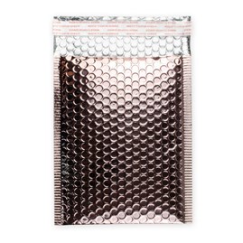 Metaliczna koperta bąbelkowa różowe złoto 165x165 mm CD