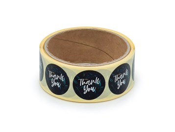 Naklejki okrągłe Białe Fi30mm Thank You 8 - 200szt