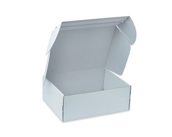 Karton wykrojnikowy 350x250x50mm F427 Biały z paskiem kleju