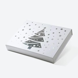 Pudełko Magnetyczne Christmas Biały 280x210x40mm (zew)