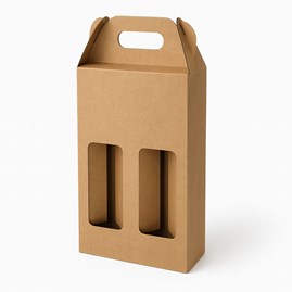 Nosidełko kartonowe 140x68x258 mm na 2 piwa – 10 szt.