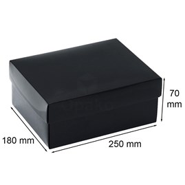 Pudełko Laminowane 250x180x70mm Czarne