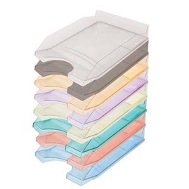 Szuflada na biurko A4 Transparent Żółta