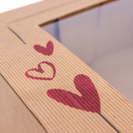 Karton z okienkiem RAMKA 250x240x80mm