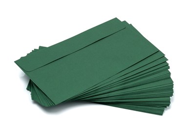 Koperty ozdobne DL HK/ Zielone/ 120gsm x-10 50szt.