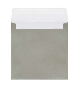 Koperty K4 HK kwadratowe Perłowe Srebrne 40-01 120gsm 50szt