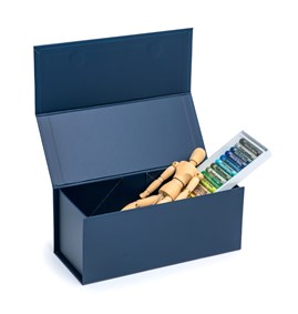 Pudełko Magnetyczne Na Wino Granatowe 255x110x105mm(zew)XS Prezentowe