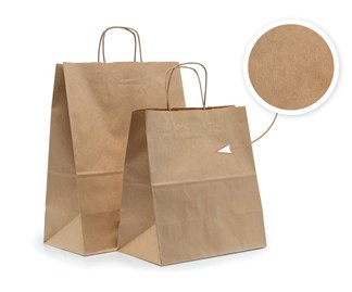 Torebka Papierowa Ekologiczna Brązowa