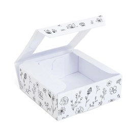 Karton wykrojnikowy KWIATY CZARNE 150x140x55mm