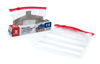 Woreczki z suwakiem kuchcik 300x240 3L 10szt