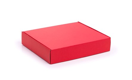 Czerwony karton wykrojnikowy 350x300x70mm, pudełko fasonowe FEFCO 427