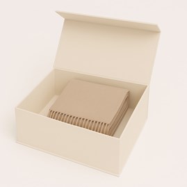 Pudełko Magnetyczne 350x250x180mm Kość Słoniowa Bez Kleju