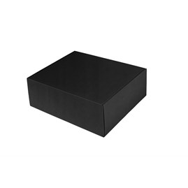 Pudełko fasonowe czarne 395x315x125 mm fala E