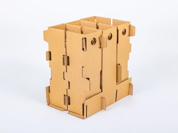 Karton klapowy 340x256x370 mm – karton transportowy na 6 butelek