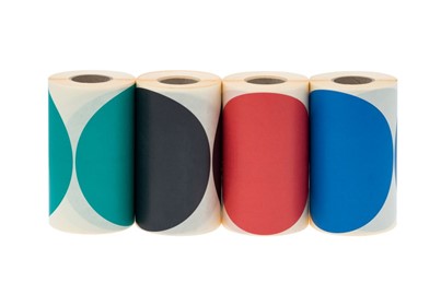 Naklejki okrągłe Fi 50mm 500szt Czarne