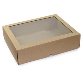 Pudełko z oknem 350x200x100 mm karton karbowany wykrojnikowy