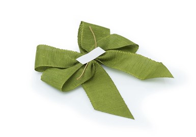 Kokarda szantung 25mm - Oliwka- Sticker- 10 szt.