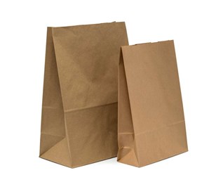 Torba papierowa KLOCKOWA 240x100x360 / BRĄZ GŁADKA