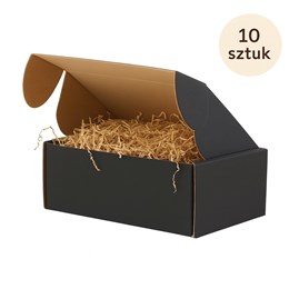 pudełko czarne, karton fasonowy, karton wykrojnikowy, pakiet 10 sztuk, karton premium