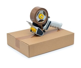 Taśma AKRYL brąz cicha 50mm/90m STOKROTKA