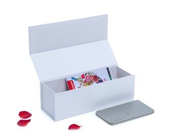 Pudełko Magnetyczne Na Wino Białe 325x110x105mm zew Ozdobne Prezentowe