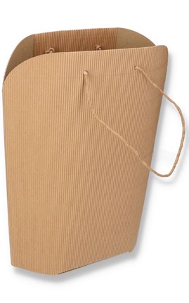 Torba EKO z tektury karbowanej 200x100x295 Sznurek papierowy