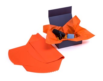 Bibuła ozdobna 20g 50x70cm Pomarańczowa Ciemna – dekoracyjna – 100 ark