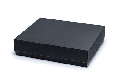 Pudełka karbowane czarne wieczkowe 350x300x90mm, 10szt