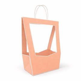 Torba prezentowa otwarta 230x140x380 mm brzoskwiniowa