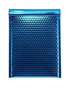 Koperta metaliczna bąbelkowa niebieska C13 170x225