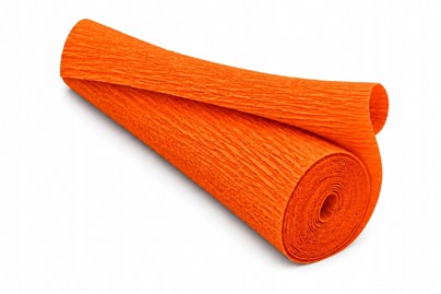 Krepina Włoska 180g Pomarańczowa 50×250 cm Profesjonalna Bibuła Dekoracyjna