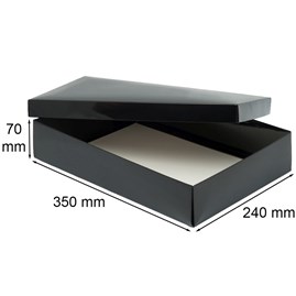 Pudełko Laminowane 350x240x70mm Czarne