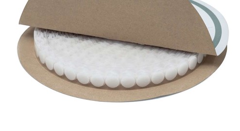 Rzep 13mm Biały 1500szt Haczyk + Pętelka