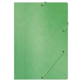Teczka z gumką preszpan wosk. A4 Zielona 10szt