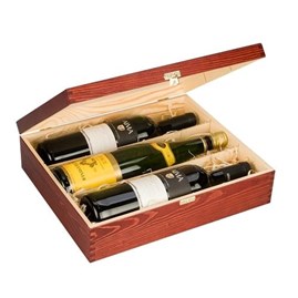 Drewniane pudełko na wino K-983