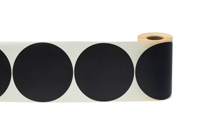 Naklejki okrągłe Fi 40mm 500szt Czarne