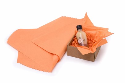 Arkusze bibuły gładkiej morelowej 50x70 cm 100 sztuk