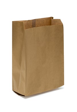 Torebka papierowa fałdowa KRAFT GOLD 160x270+80mm Złota