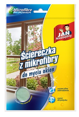 JN Ściereczka z mikrofibry do mycia okien