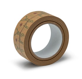 Taśma Świąteczna Papierowa Zielony Jelonek 48mm/50m