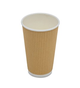 Kubek do kawy na wynos Karbowany Eco 400ml 25 szt.