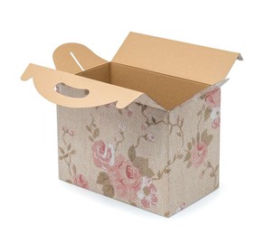 Pudełko z uchwytem 300x180x220mm F217 wzór kwiaty