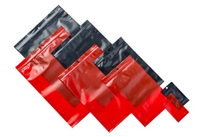 Torebki strunowe 100x150mm 50um 50 szt.CZERWONE