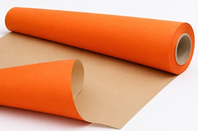 Papier do pakowania pomarańczowy kraft 79cm 50m