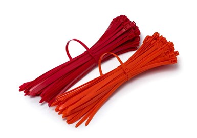 Opaski Zaciskowe gładkie 490/9,5 Pomarańczowe