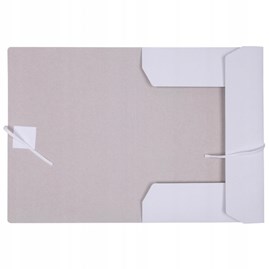 Teczka wiązana karton 3-skrz A4 Biała