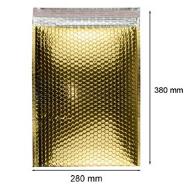 Koperta Metaliczna 280x380mm Złota