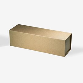 Naturalne pudełko prezentowe Kraft magnetyczne na wino 360 × 110 × 105 mm