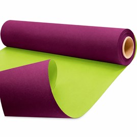Papier pakowy kraft DUO burgund zielony rolka 79 cm 40 m