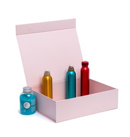 Pudełko Magnetyczne Różowe 380x280x110mm (zew) L Opakowanie Ozdobne